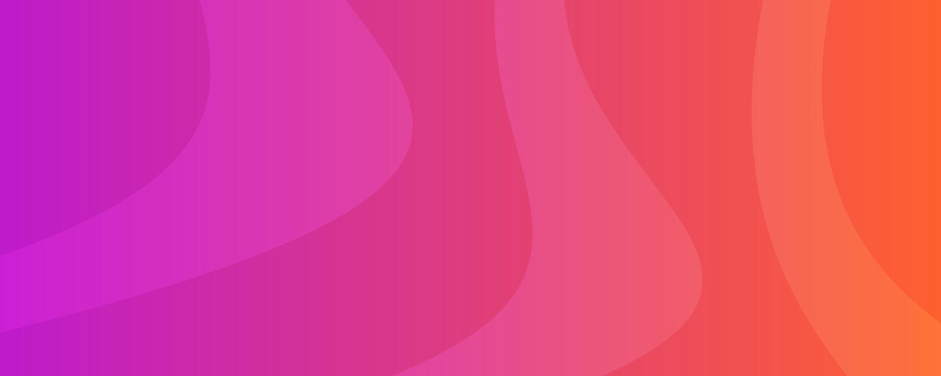 Modern red colorful gradient background with wave lines vector