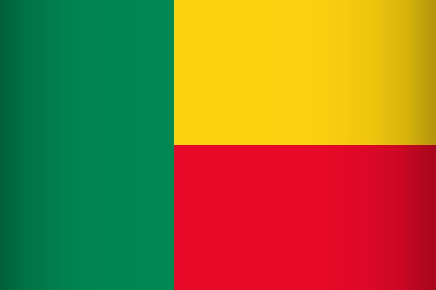 National flag of benin vector