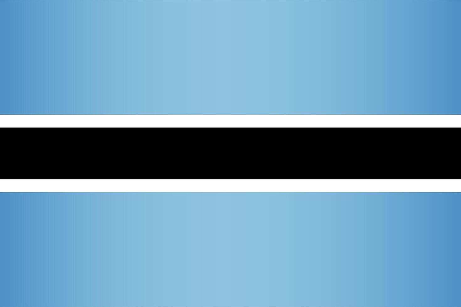 National flag of Botswana vector