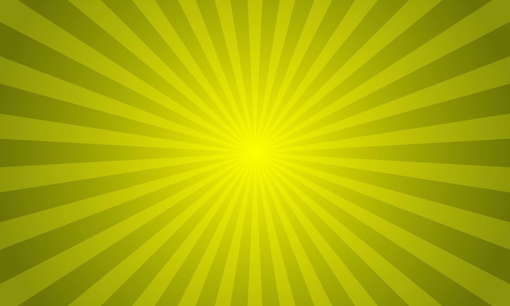 Yellow radial burst background design vector