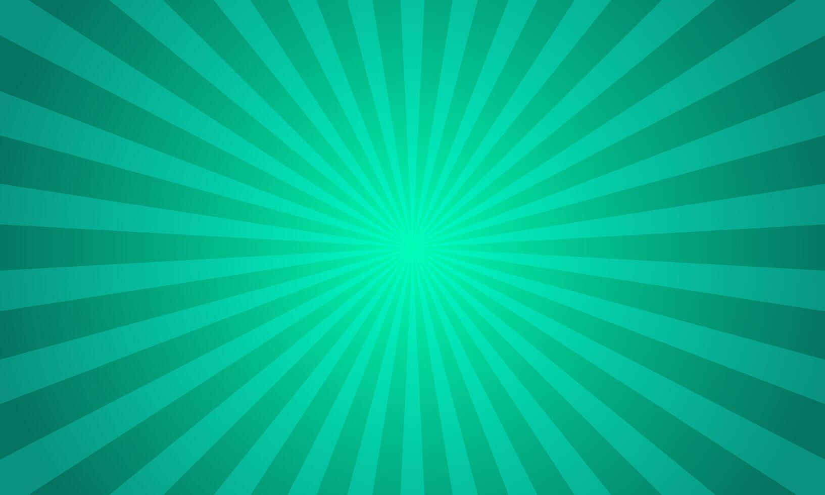 Green radial burst background design vector