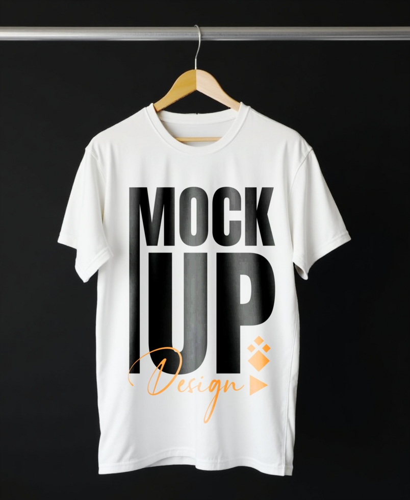 White t shirt mockup template design ideal for apparel mockup design and display psd