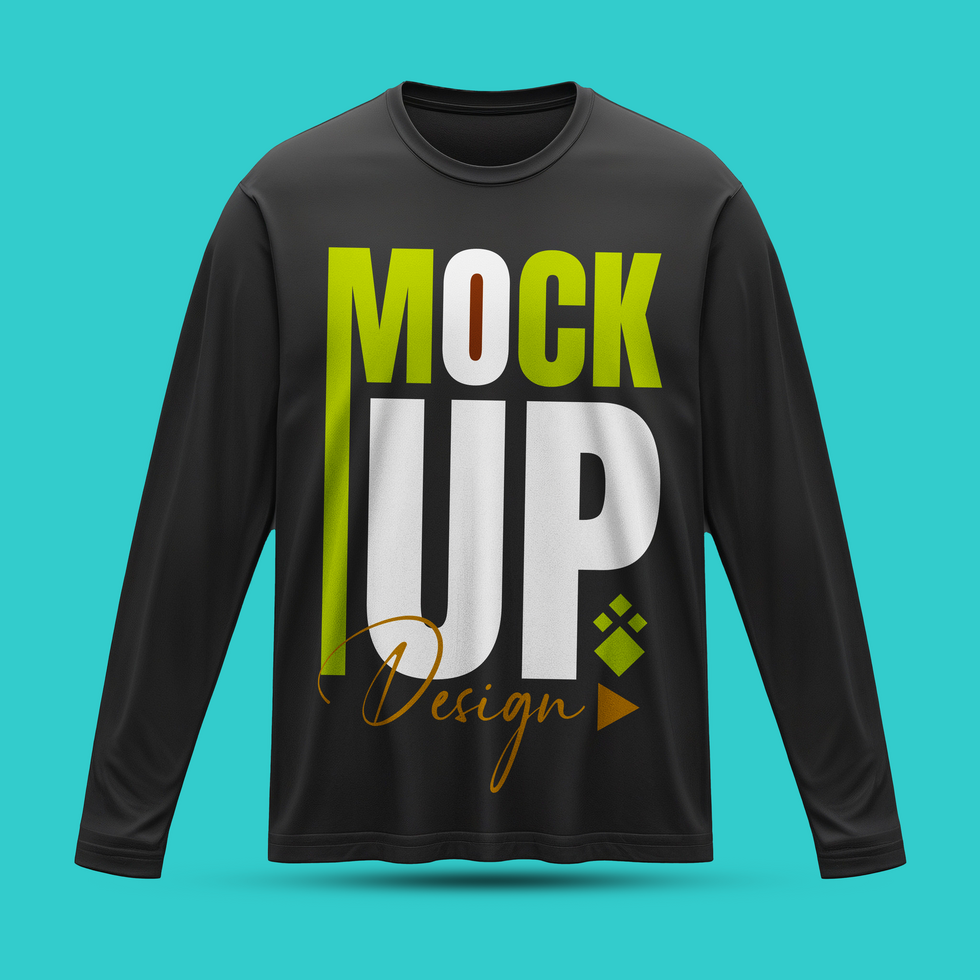 Realistic black t shirt mockup template for fashion mockup and black tshirt display psd
