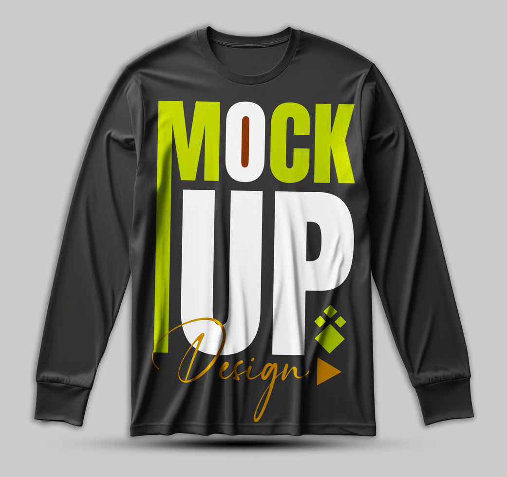 High quality black tshirt mockup with minimalist fashion template design psd