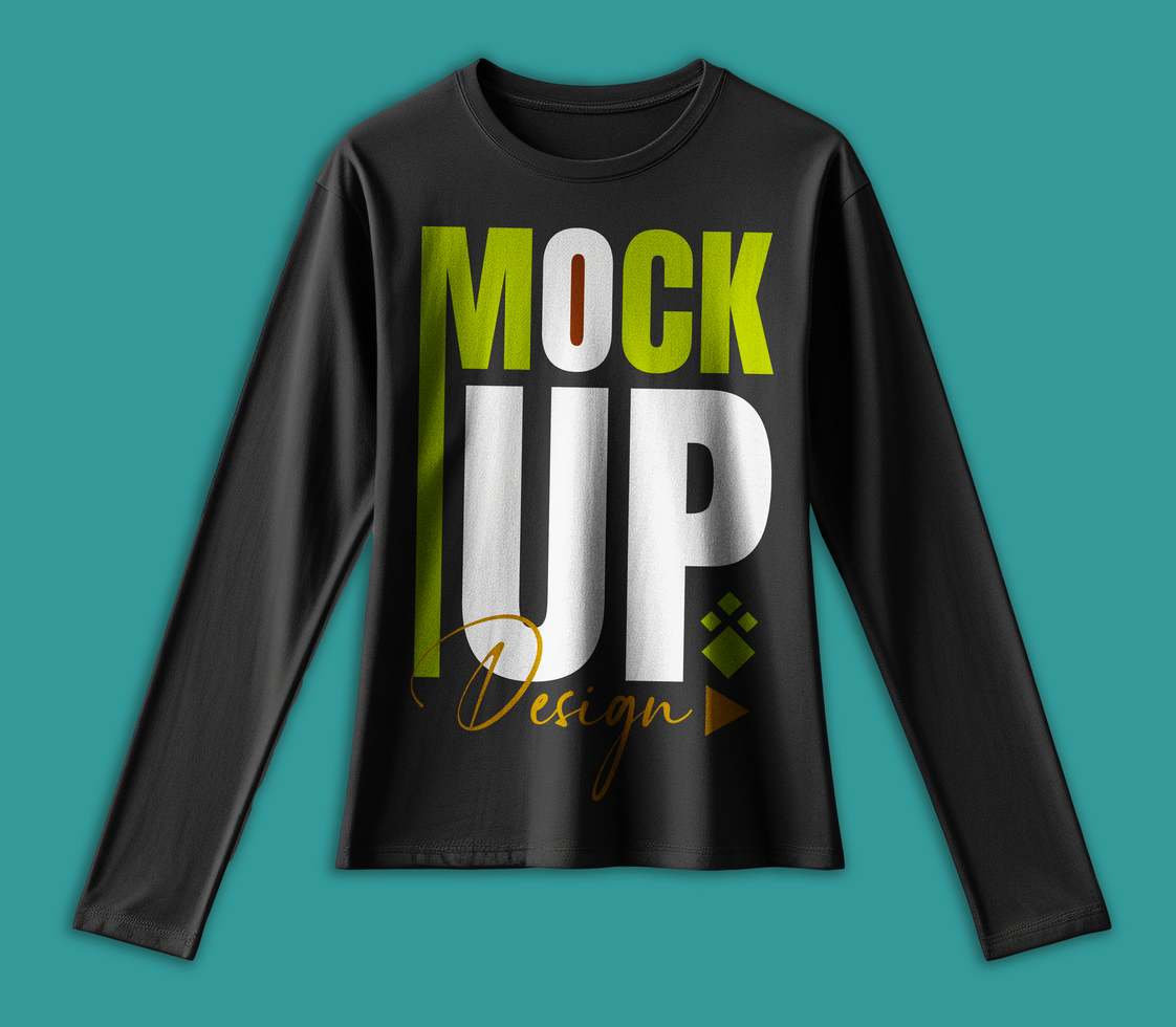 Minimal black tshirt mockup template for showcasing t shirt mock up apparel projects psd