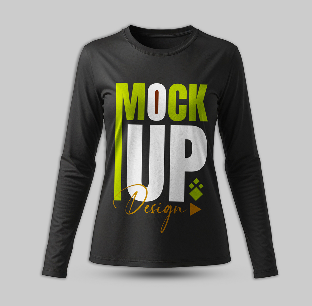 Simple blank t shirt mockup template for fashion mockup and mockup showcase psd