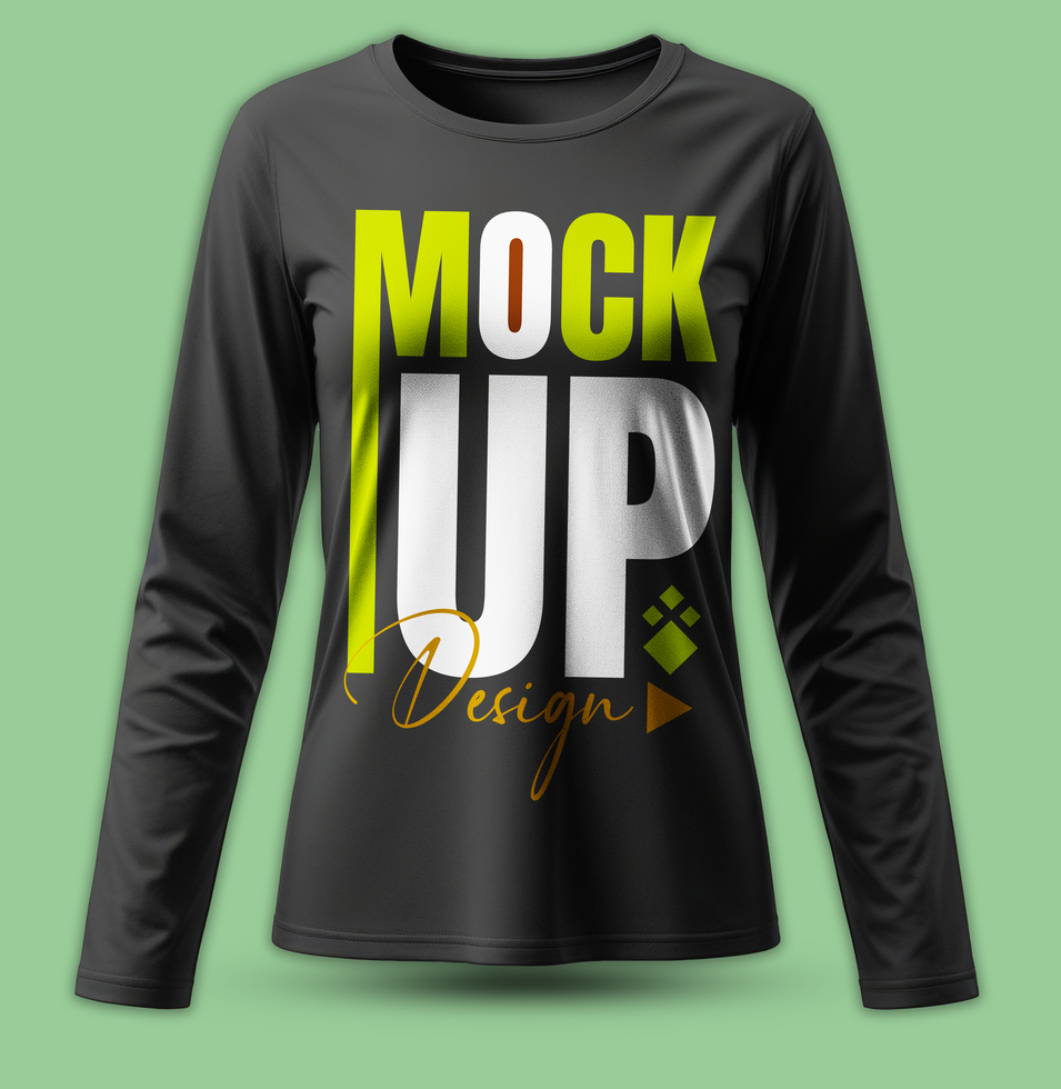Premium t shirt mockup design with black shirt for fashion presentation mock up display psd