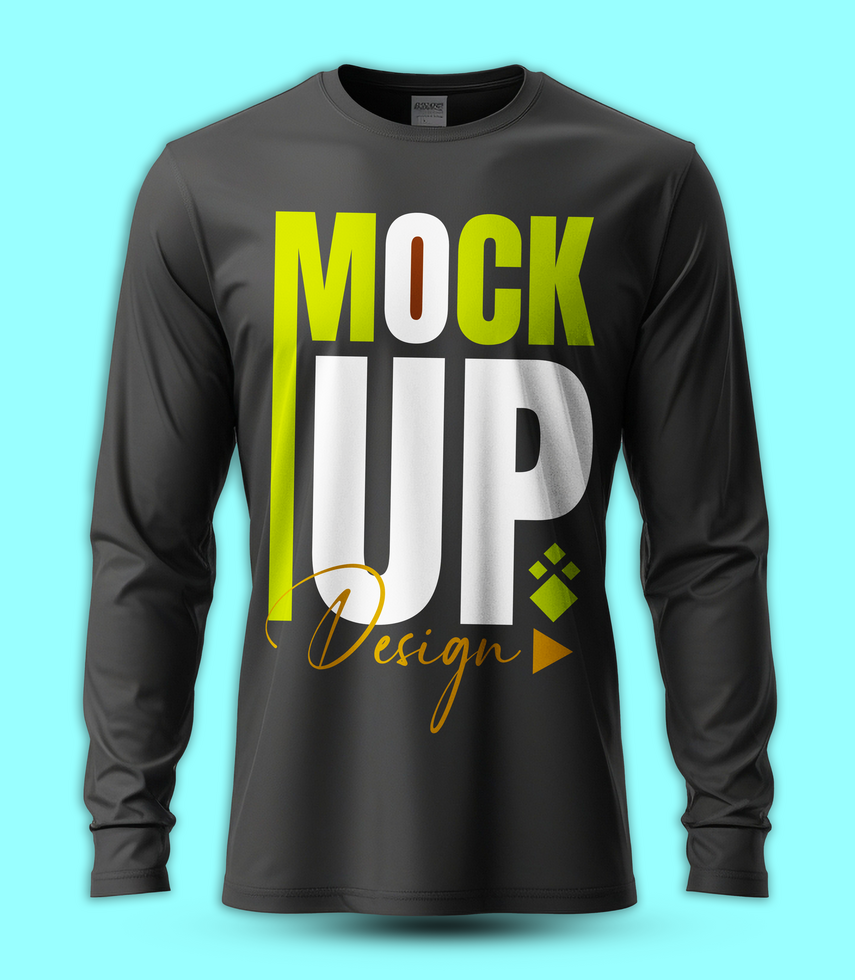 Professional black tshirt mockup for fashion product and mockup presentations psd