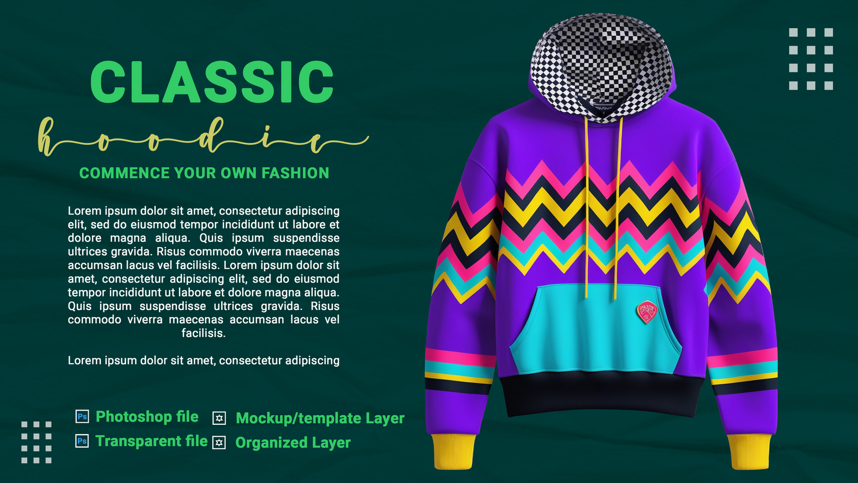 Minimal hoodie and jumper mockup for clothing designer and apparel product psd