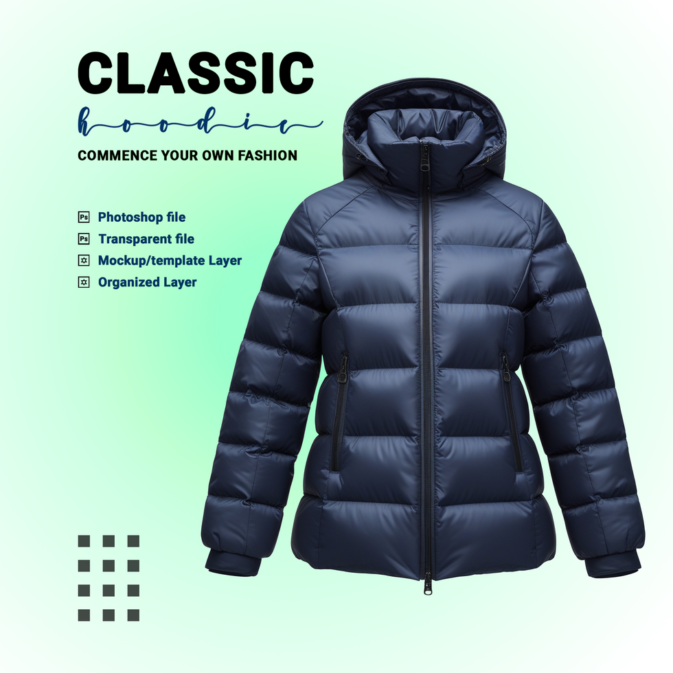 Fashion jumper and jacket mockup template with varsity jacket and casual menswear look psd
