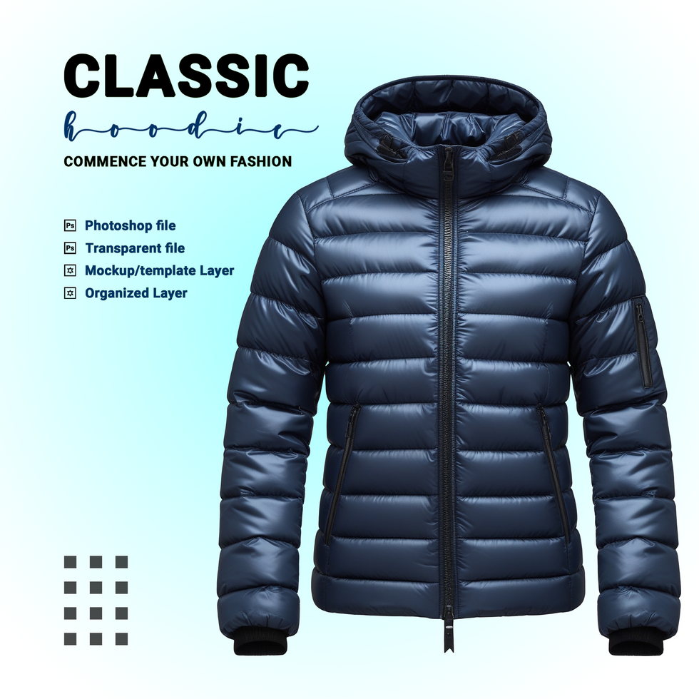 Stylish bomber jacket and jumper mockup template perfect for varsity and suede designs psd