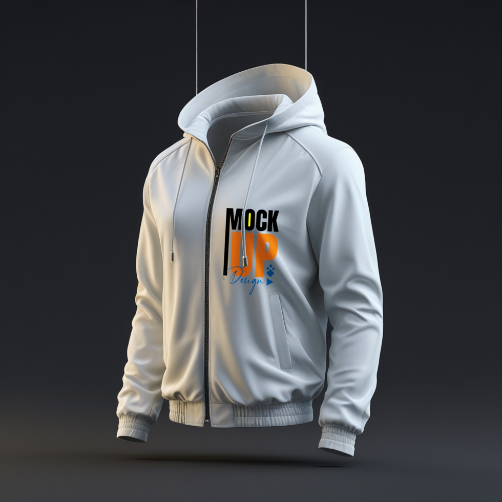 Cotton hoodie mockup template featuring back view for clothing designer presentations psd