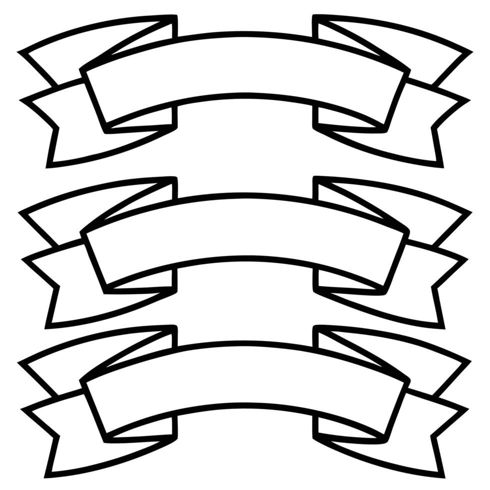 ribbons for banner template free vector