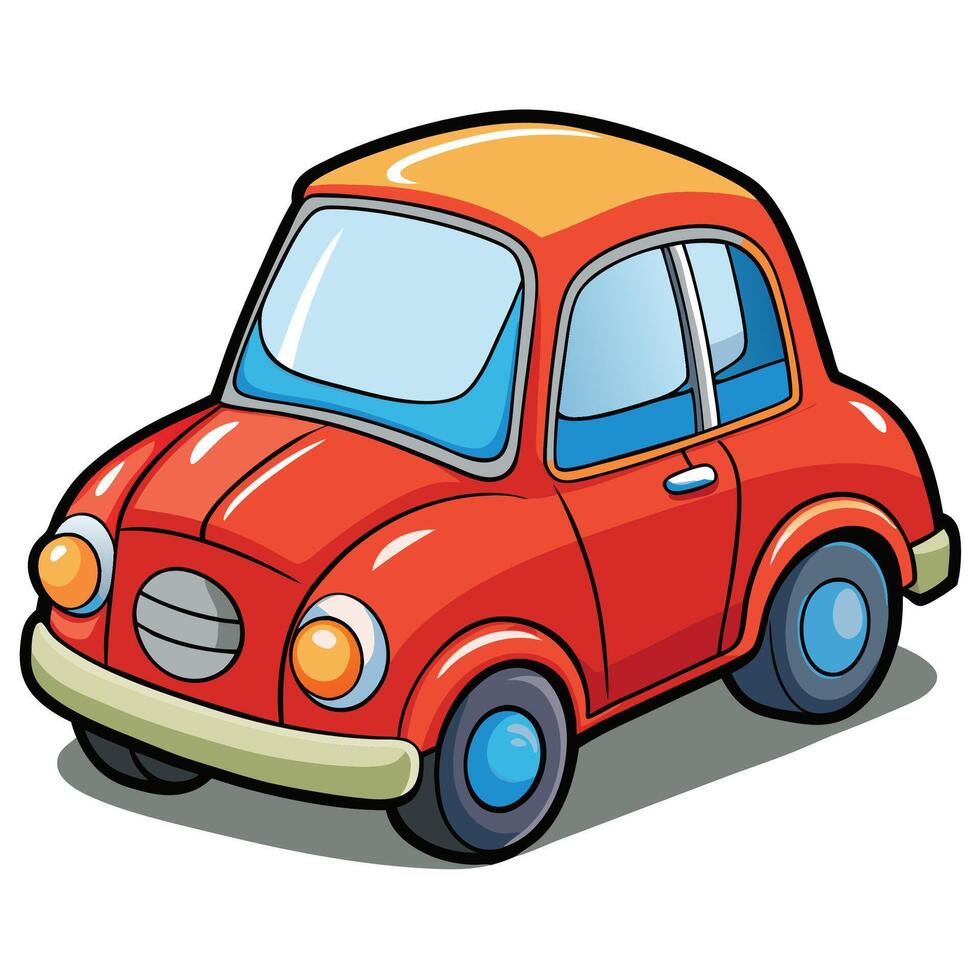 cartoon car logo icon vector