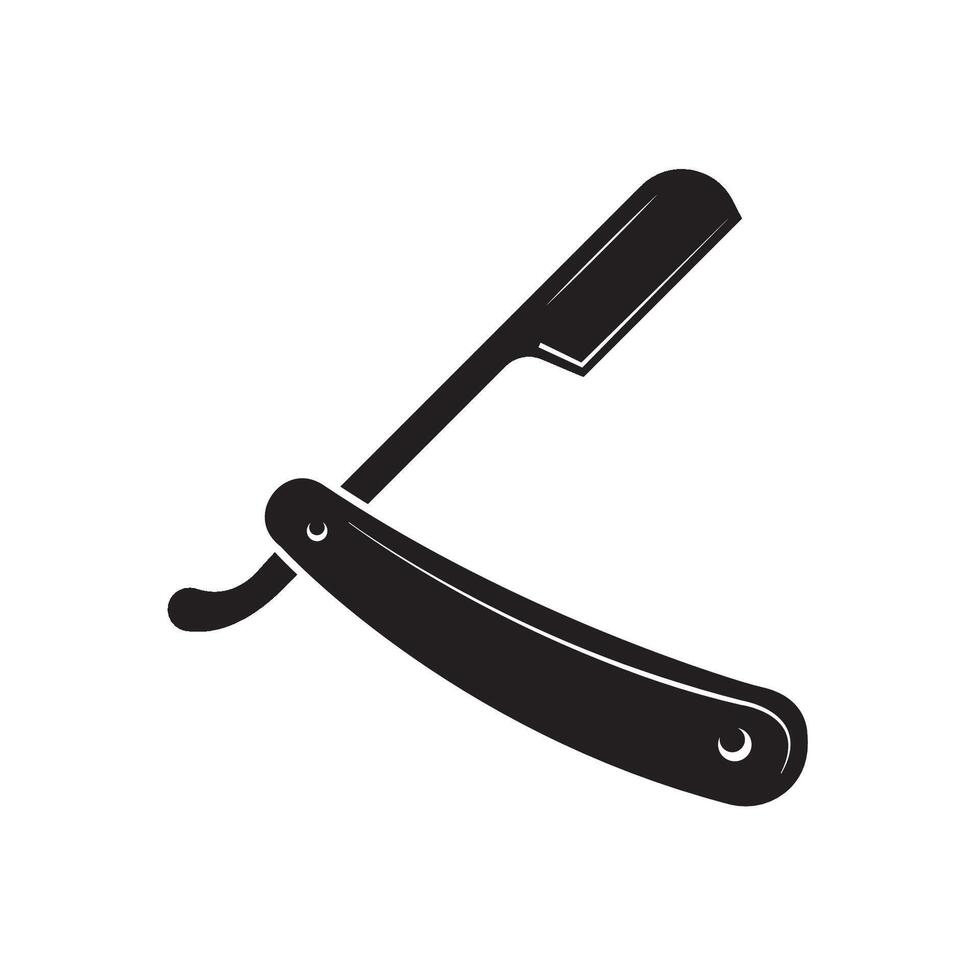 hair razor and mustache icon illustration design template vector