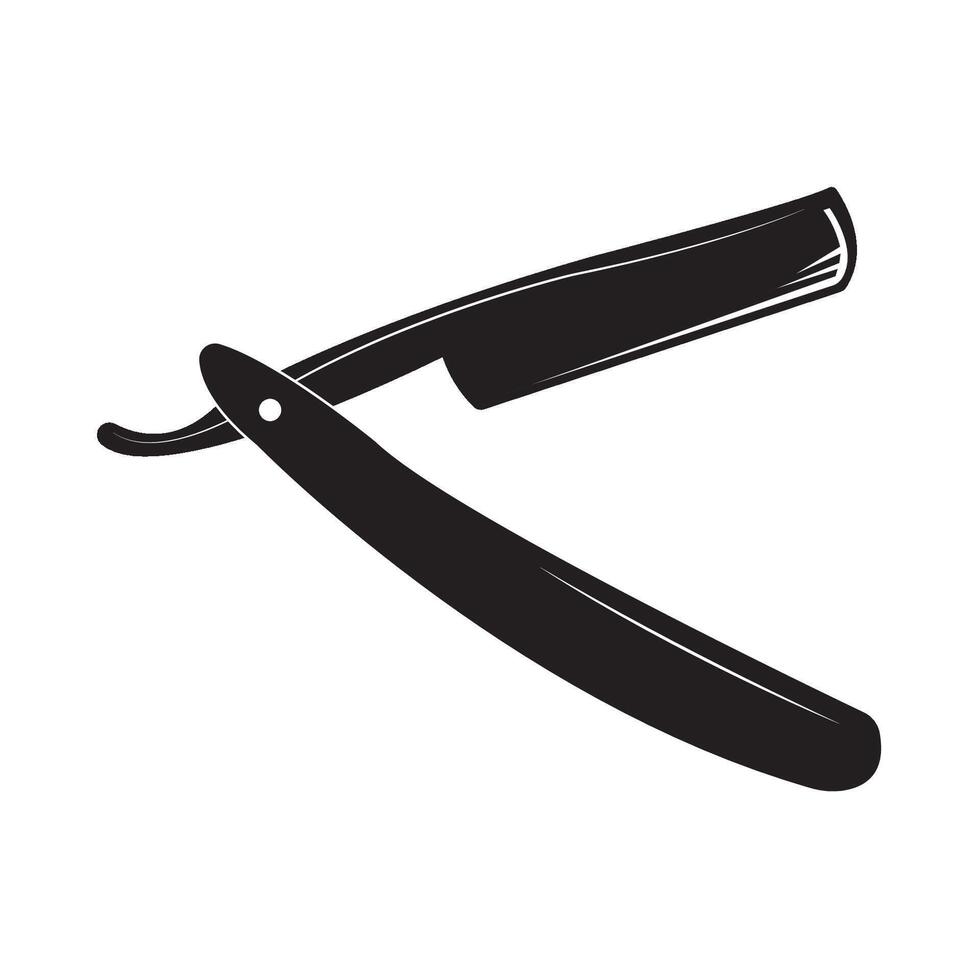 hair razor and mustache illustration design template vector