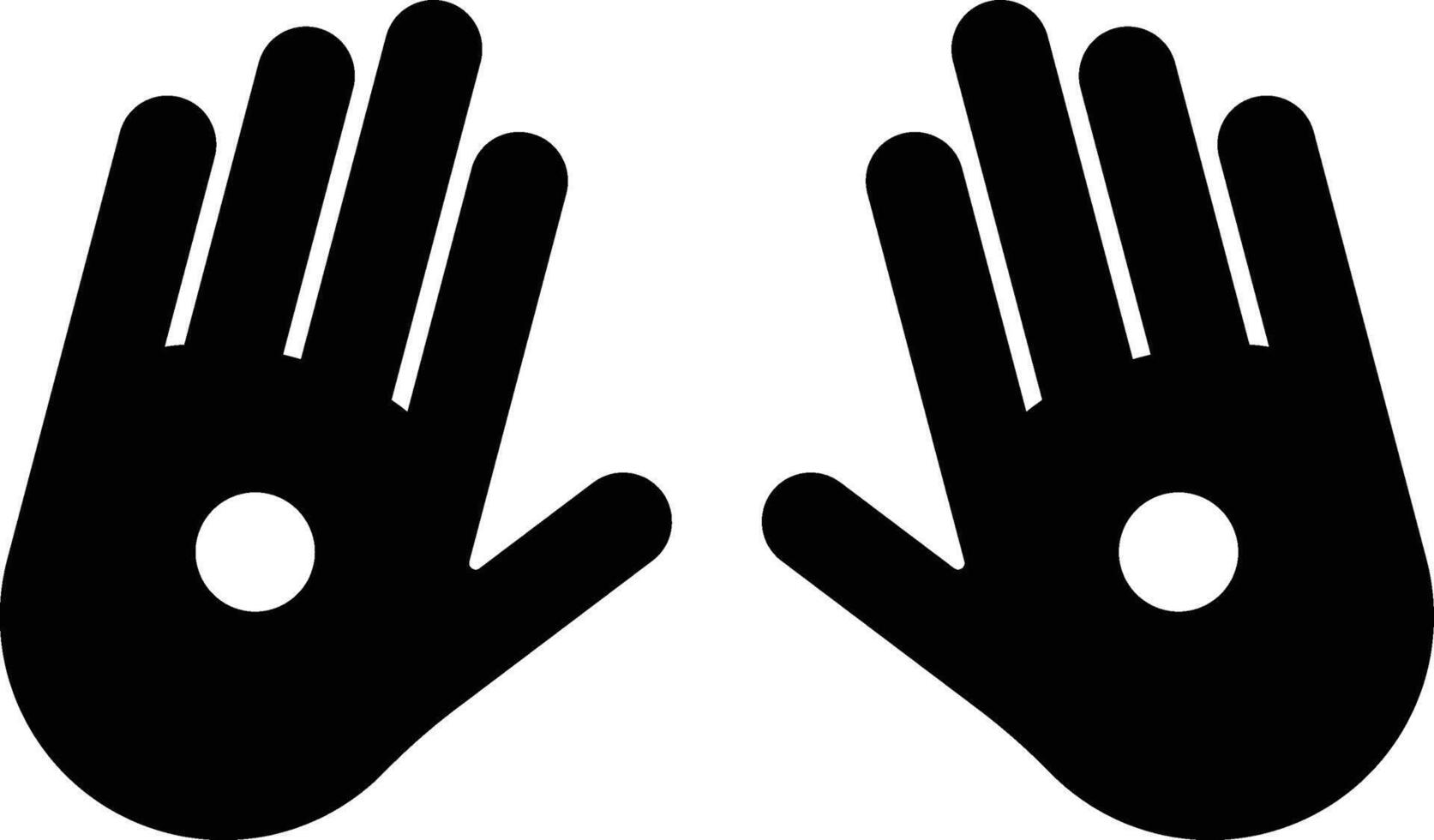 Nail Hole in Jesus Hand, Christianity Icon Symbol vector