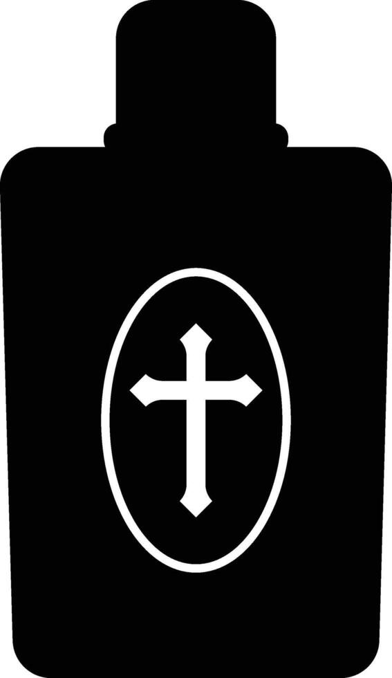 Holy Water Bottle, Christianity Icon vector