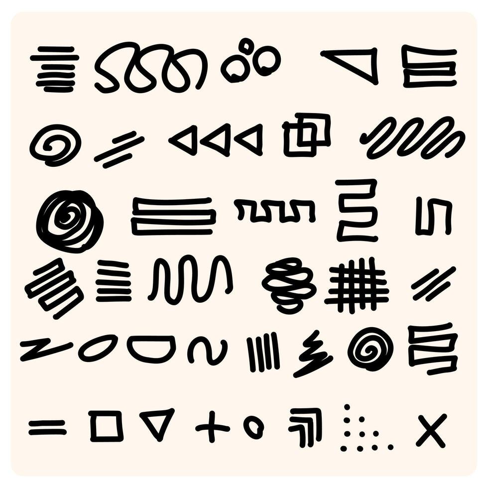 Geometric shapes mega set elements in flat graphic design. Bundle objects of circles, squares, triangles, hexagons with halftone, dots and lines pattern, waves and curve lines vector