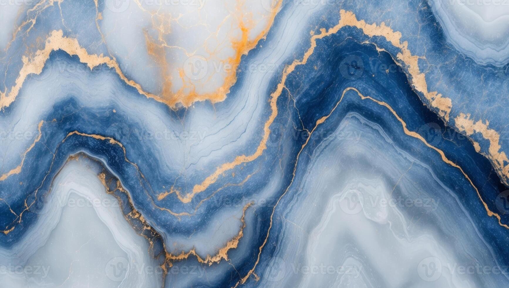 Abstract blue and gold marble texture with natural veiningAbstract blue and gold marble texture with natural veining. photo