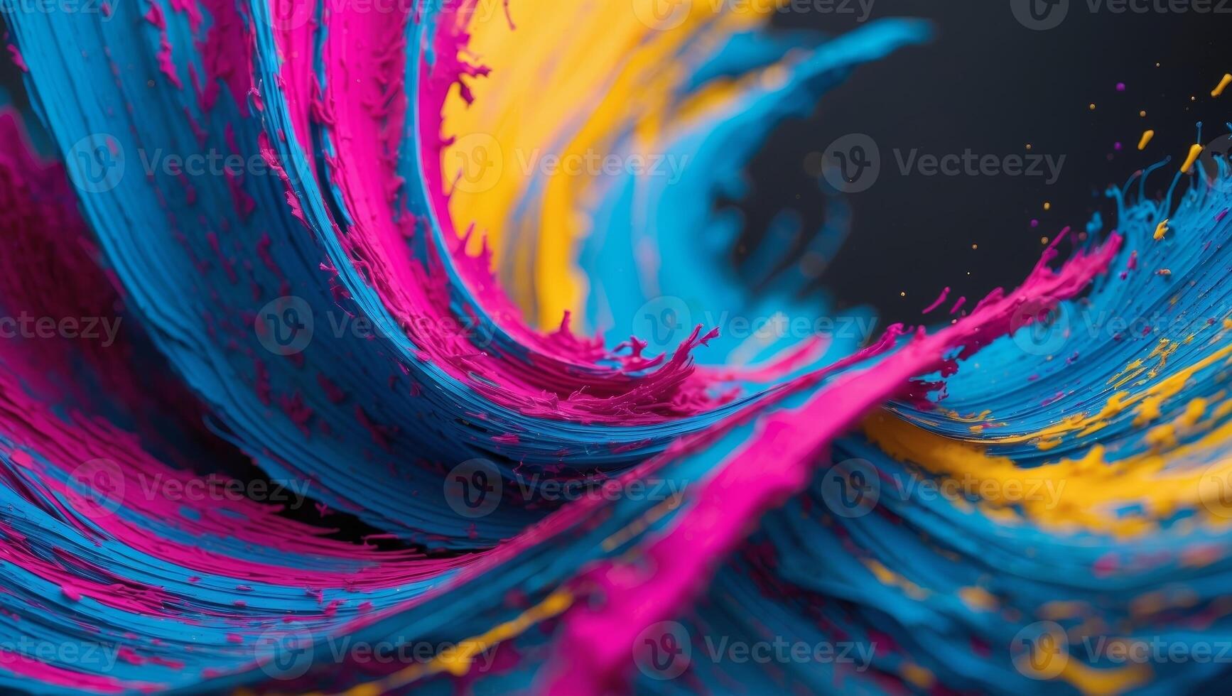 Abstract Swirl with Vibrant Colors and Dynamic Motion. photo