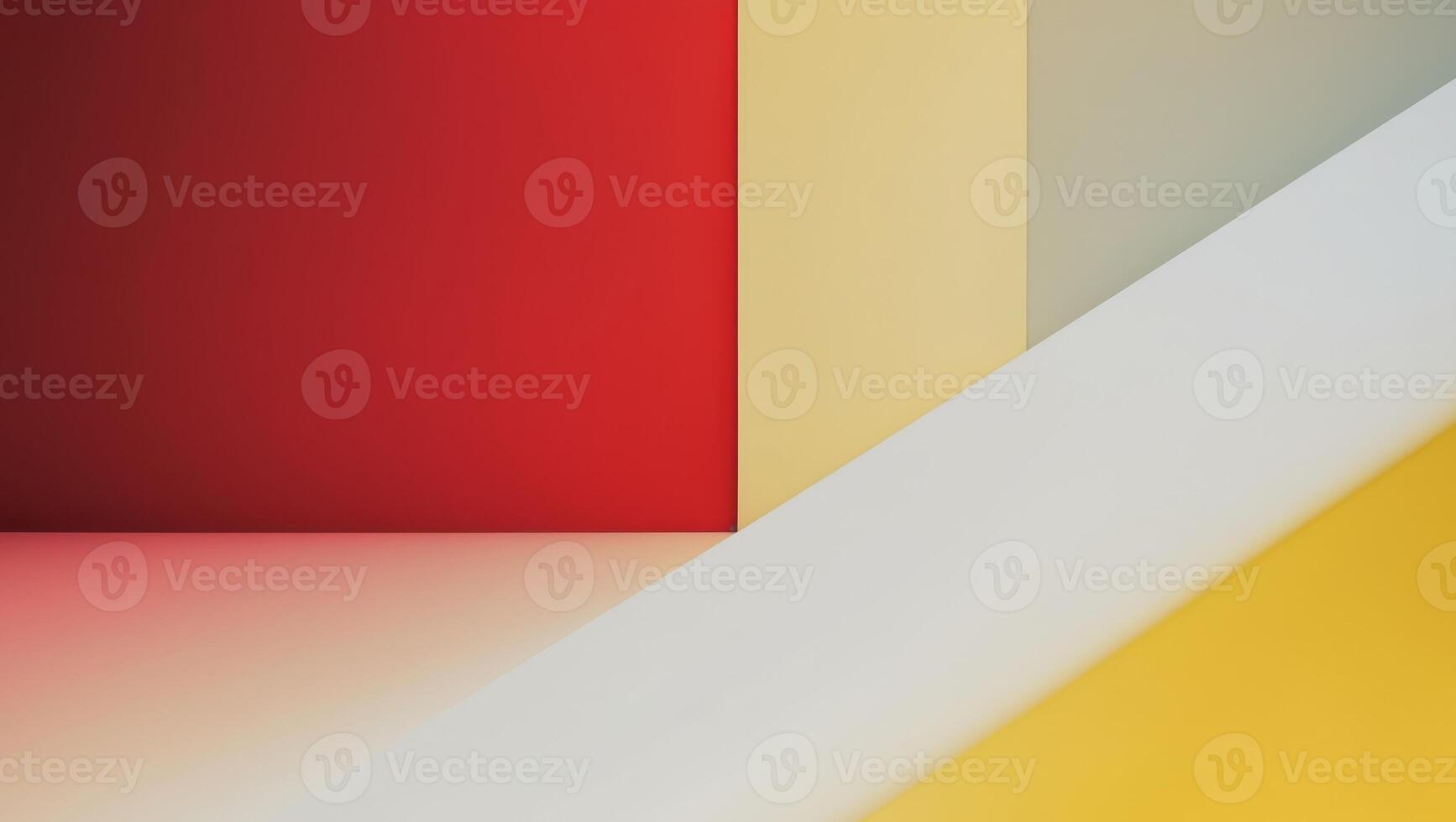 Red and yellow abstract background with diagonal division photo