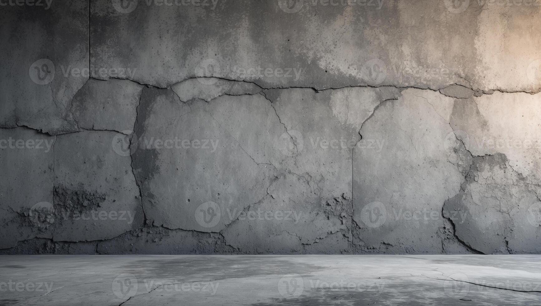 Textured gray concrete wall with grunge finish suitable for abstract backgrounds or as a versatile blank canvas for creative projects photo