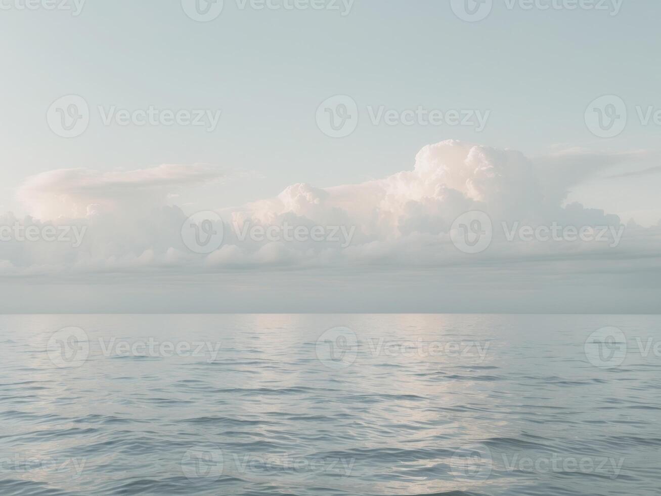 Calm weather background over sea with cloudsCalm weather background over sea with clouds. photo
