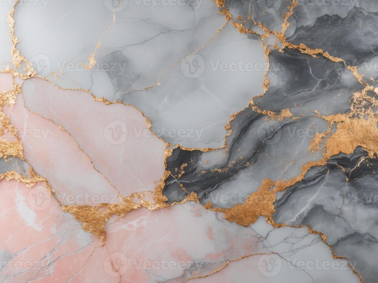 Abstract Background - Gray and Pink Marble Texture with Gold VeinsAbstract Background - Gray and Pink Marble Texture with Gold Veins. photo
