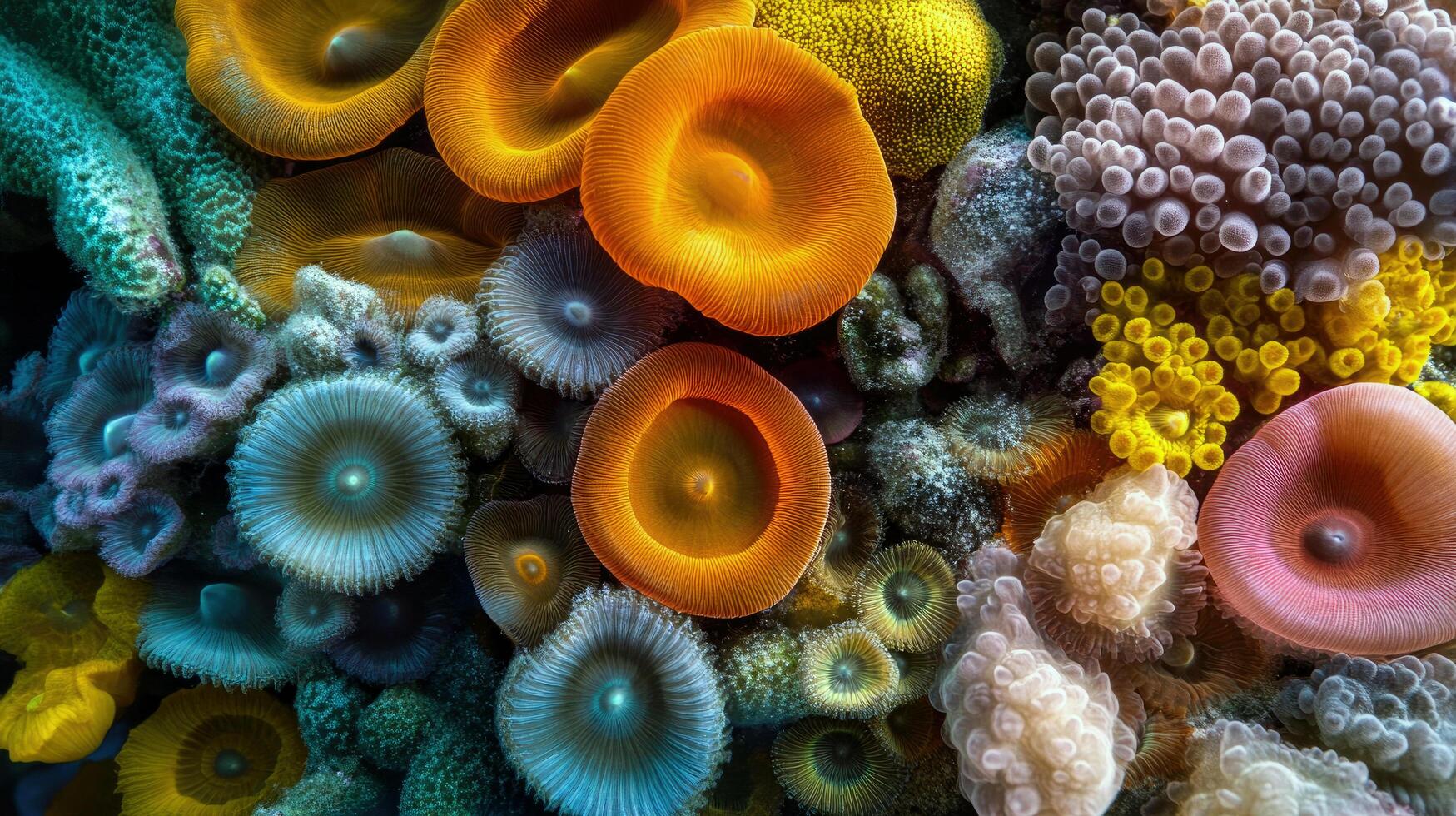 Underwater Symphony A Captivating Coral Tableau photo