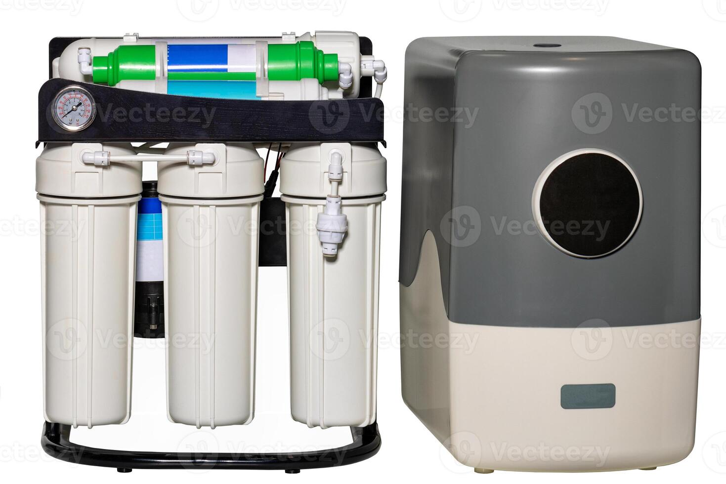System of complex softening and iron removal of water. photo