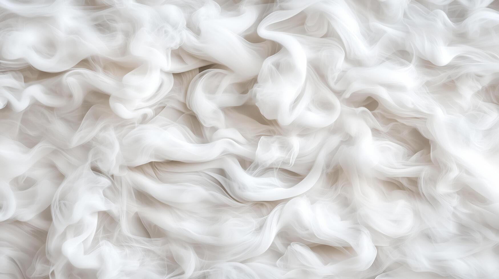 Ethereal white smoke patterns create dreamy, abstract background photo