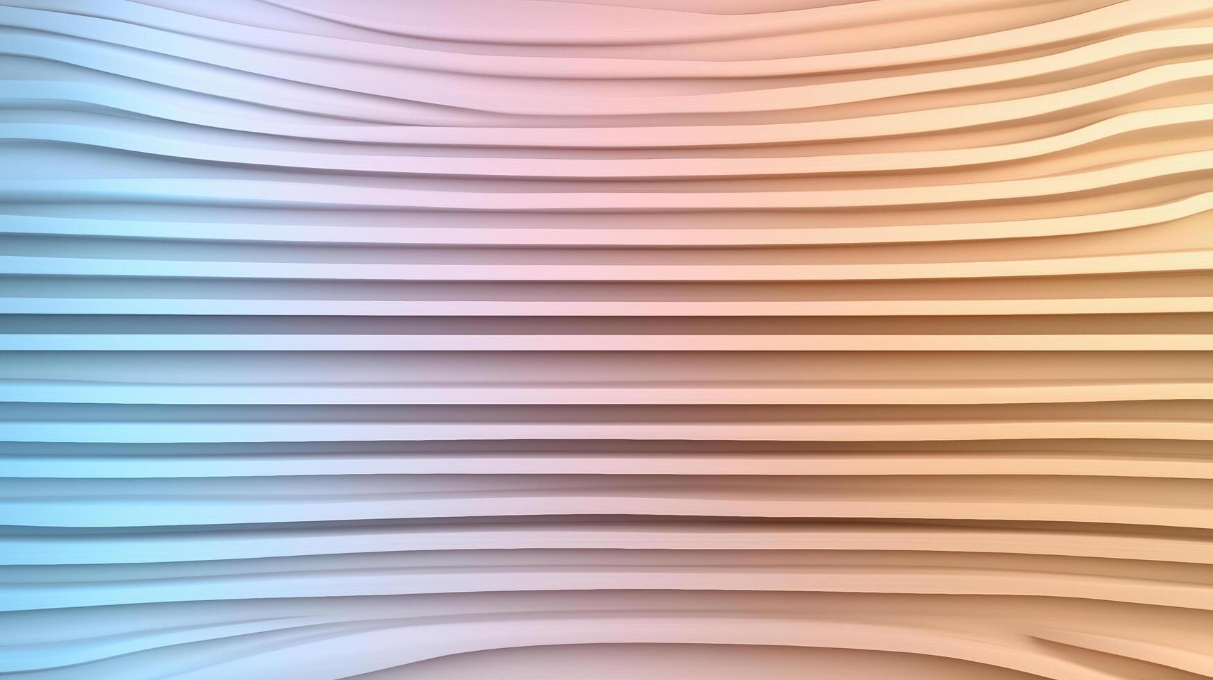 Smooth abstract color gradients create serene background with flowing lines photo