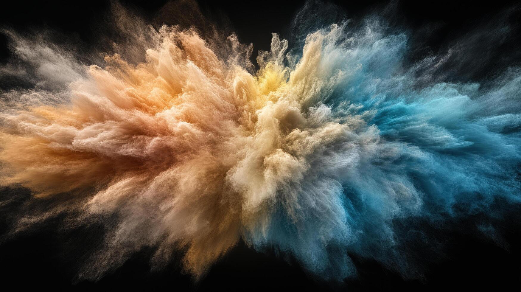 Vibrant energy bursts create stunning abstract display of colors photo