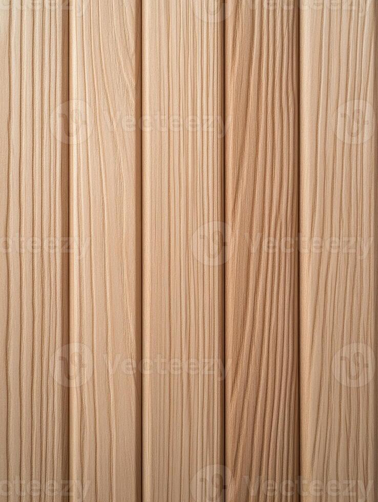 Textured wooden planks arranged in a parallel pattern for interior design photo