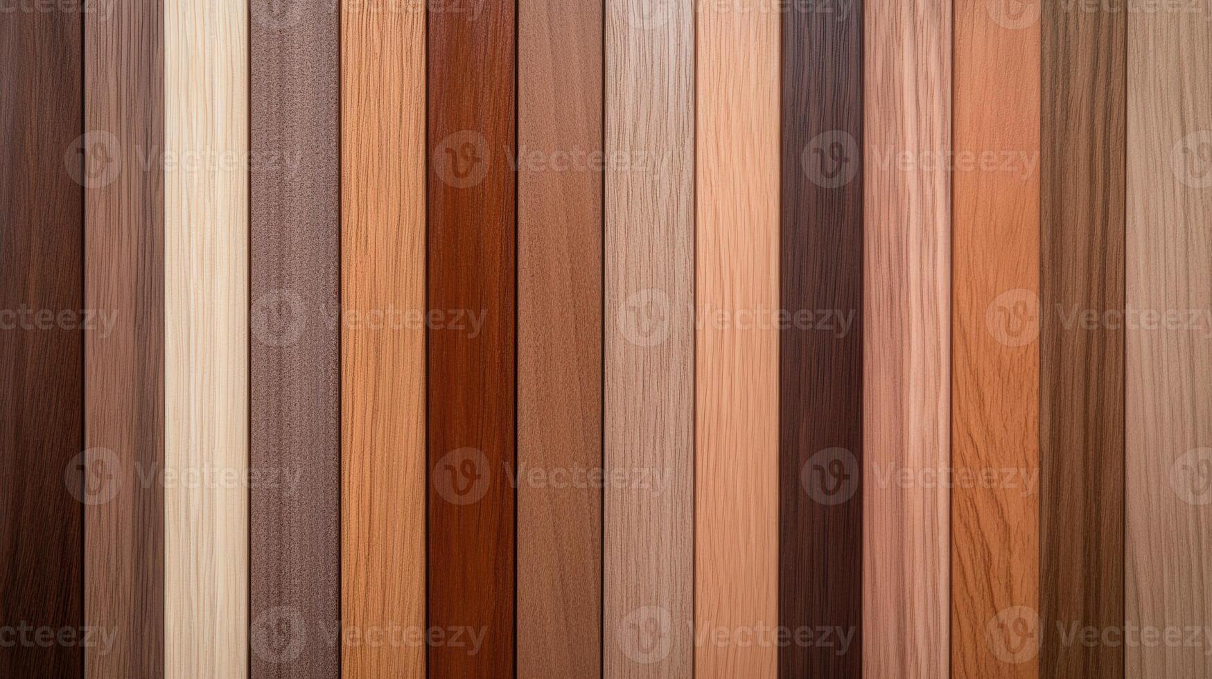 Different types of wood paneling in various hues showcased for selection photo