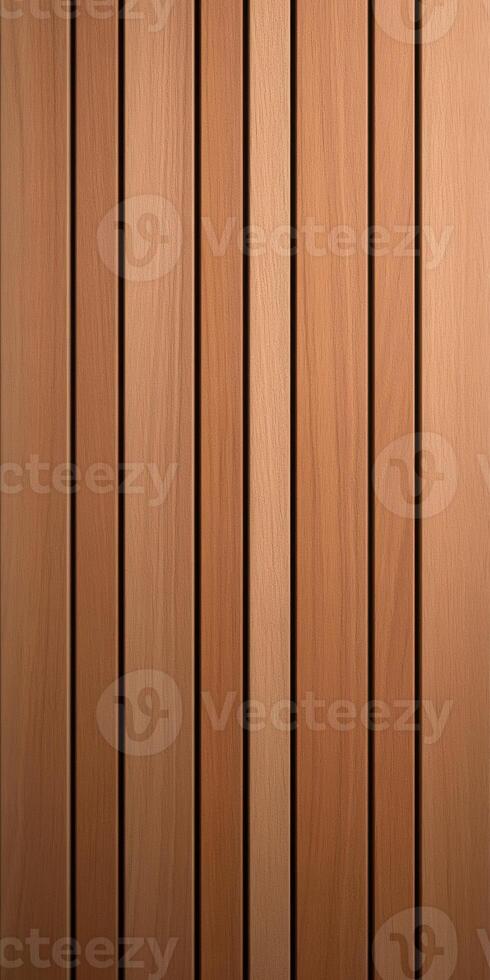 Wooden planks arranged neatly showing natural grain patterns and texture photo