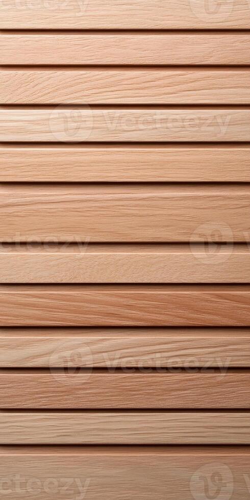 Smooth wooden planks arranged neatly on a surface for interior design photo