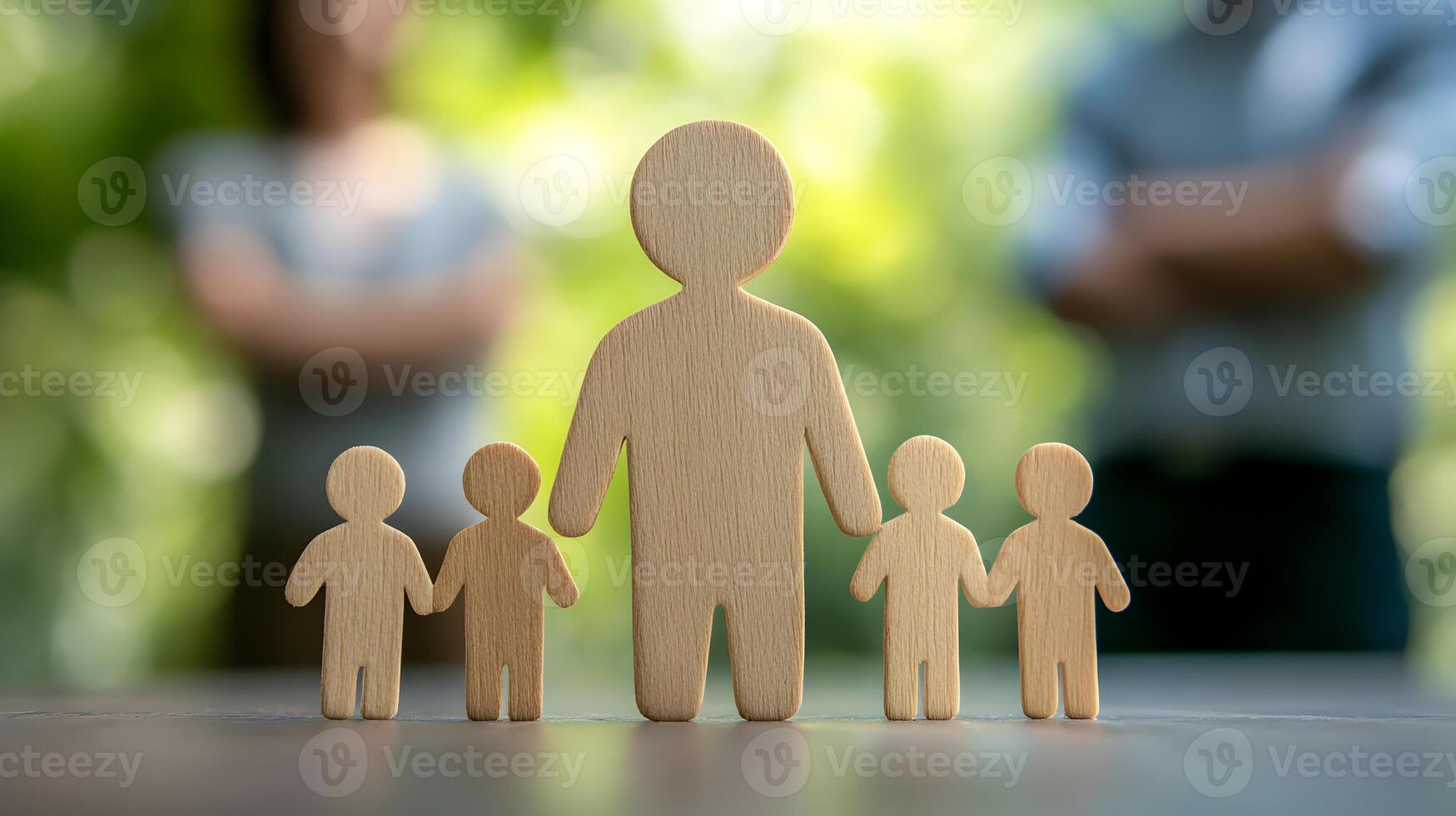 Conceptual of Human Figures Representing Talent Selection and Workforce Management photo