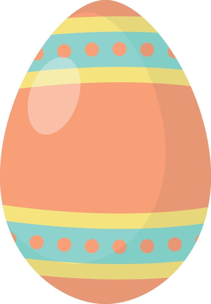 Orange easter eggs vector