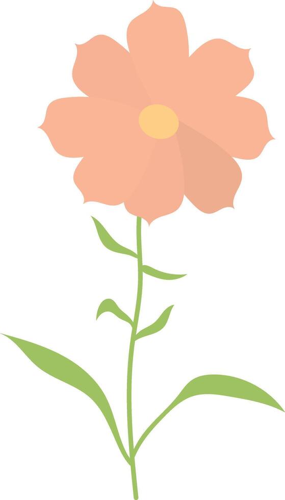 Summer flower with pink color vector