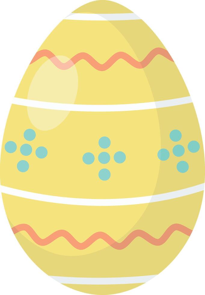Easter Eggs with Simple Decoration vector