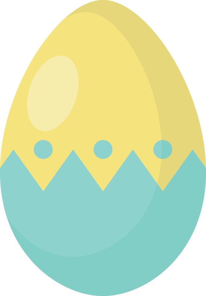 Yellow Easter Eggs vector