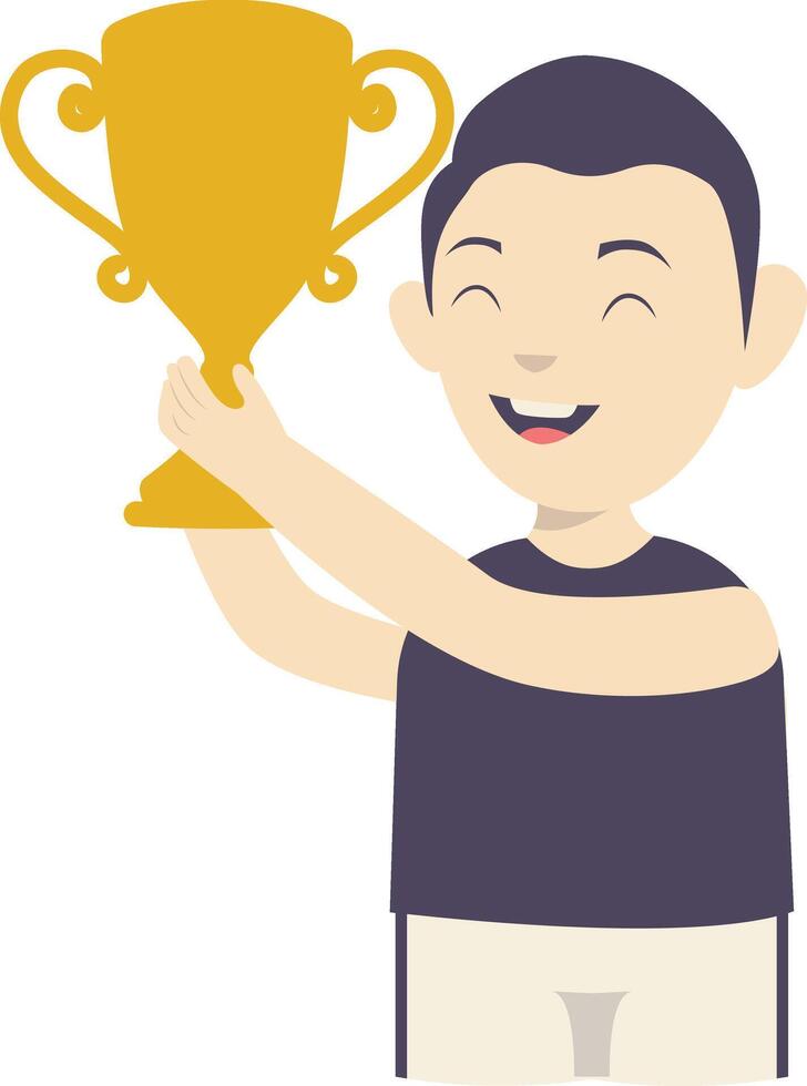 Guy Winner Trophy vector