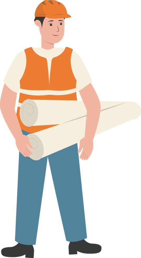 Young Men Builder vector