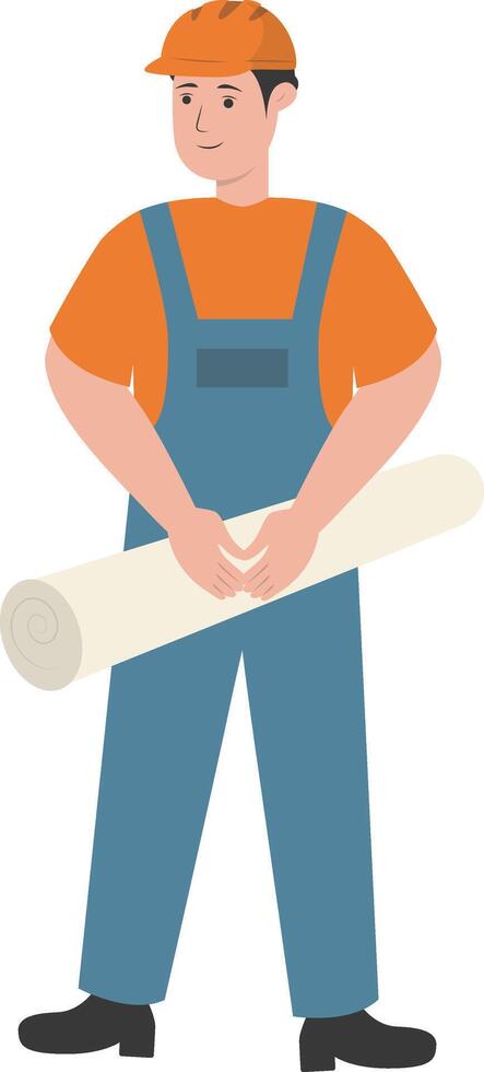 Young Male Construction vector