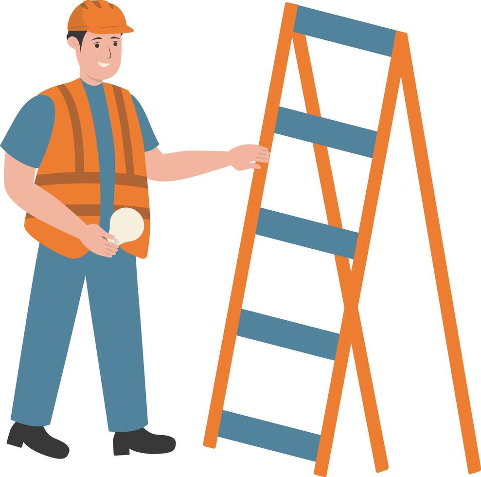Guy Foreman with Ladder vector