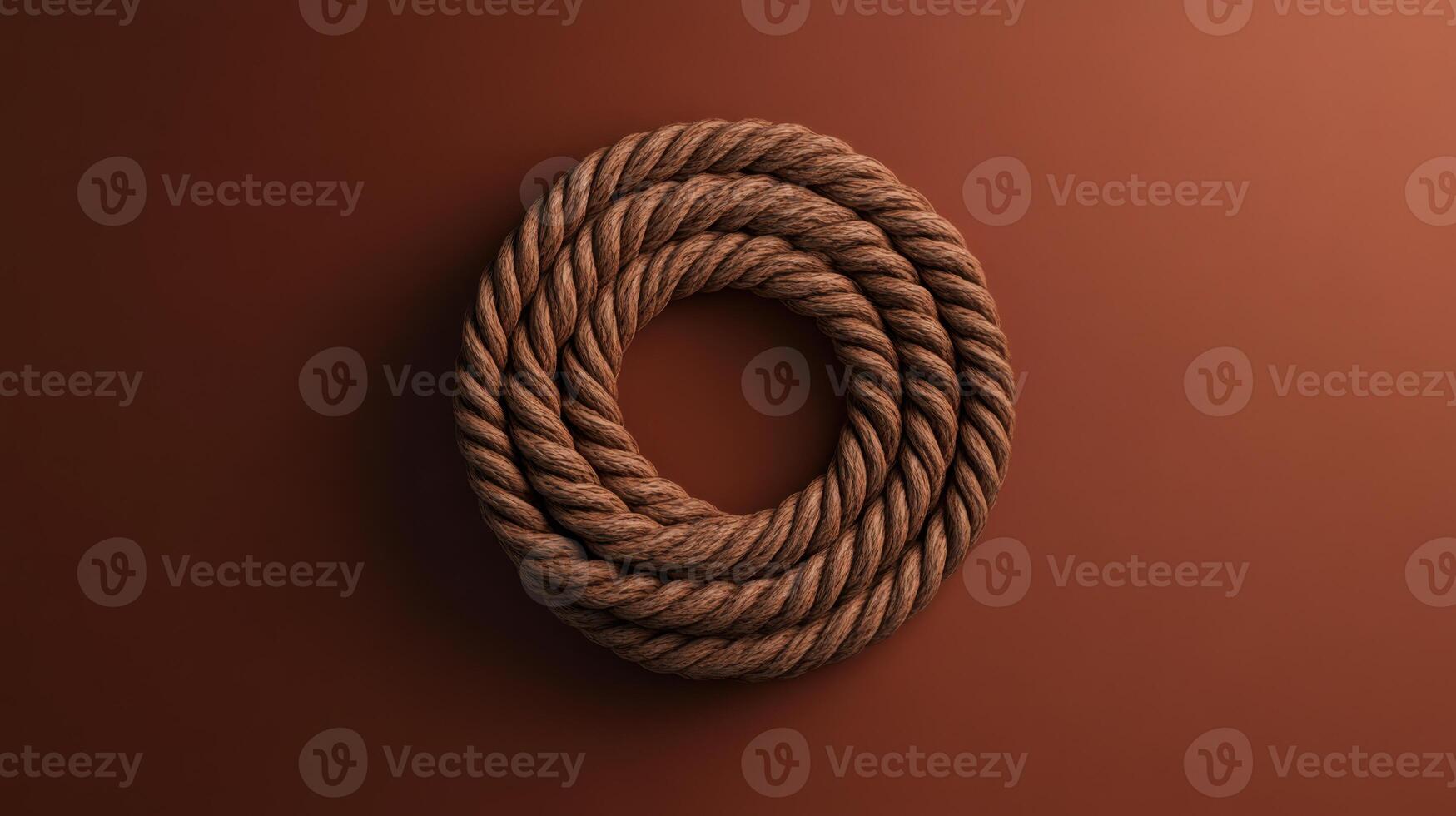 A rope is shown on a brown background photo