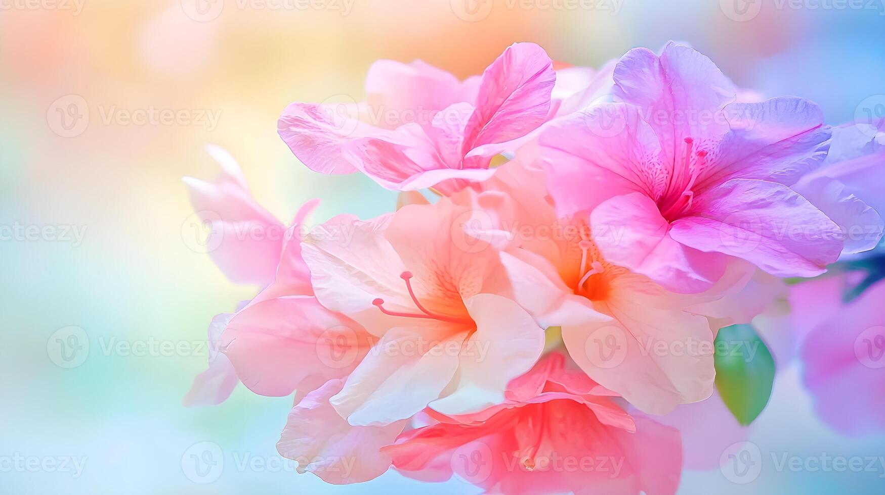 Soft Pink and White Blossoms with Gentle Pastel Background photo