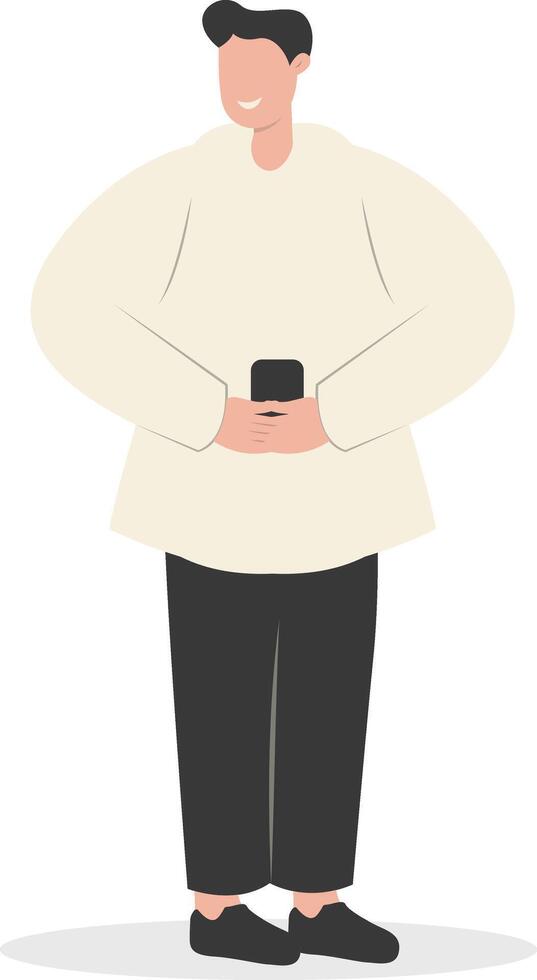 Guy Carrying Phone vector